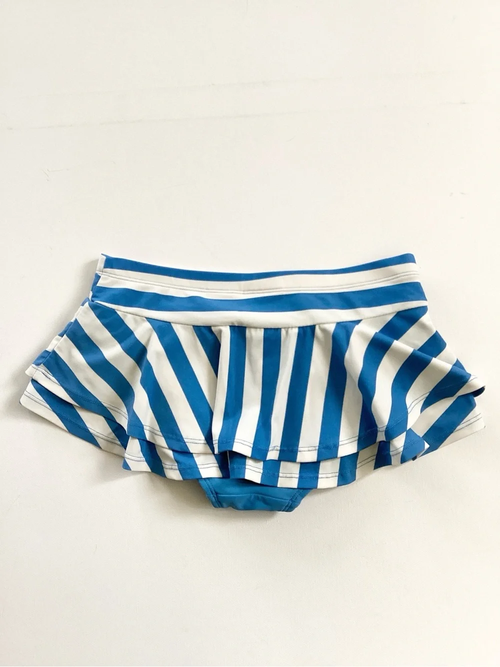 Hanna Andersson Blue and White Striped Two Piece Swim Suit